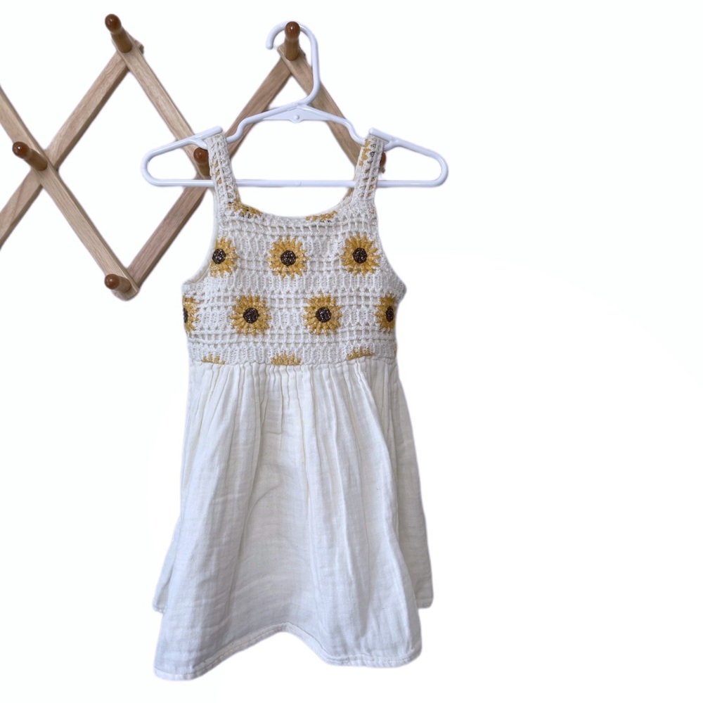 Zara Sunflower Crochet Dress 18/24